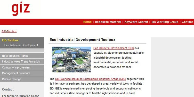 Eco Industrial Development Toolbox